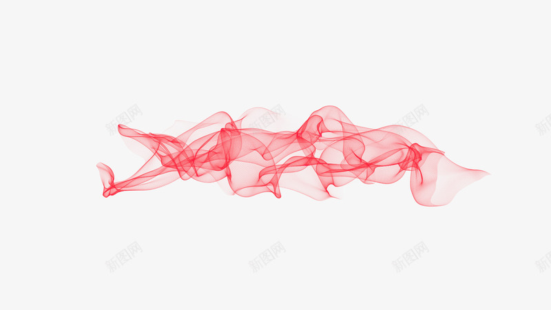 form粒子特效红色线条png免抠素材_新图网 https://ixintu.com 扭曲 粒子特效 红色 线条
