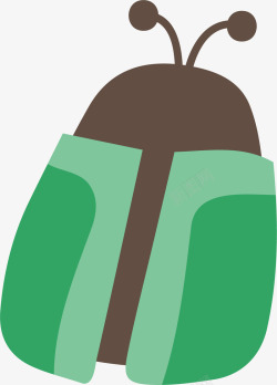 手画可爱的春天动物和自然素材