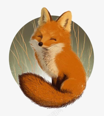 狐狸圆形LOGO图标图标