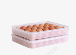 储存盒子白色鸡蛋保鲜盒高清图片