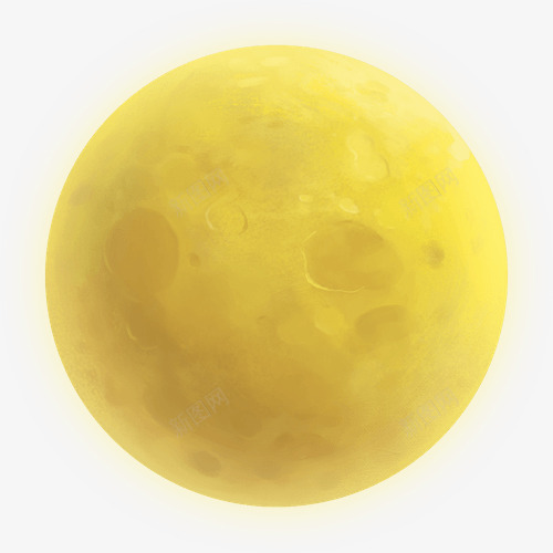 黄色星球球体形状png免抠素材_新图网 https://ixintu.com 形状 星球 球体 黄色