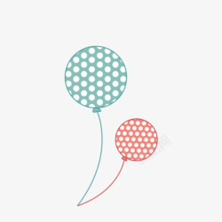 花藤条可爱卡通气球高清图片