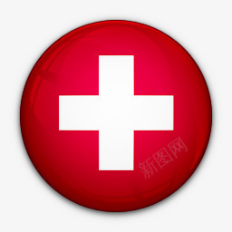 国旗对瑞士世界标志图标图标