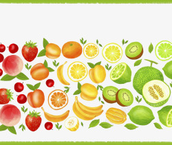 韩国水果各种水果插画高清图片
