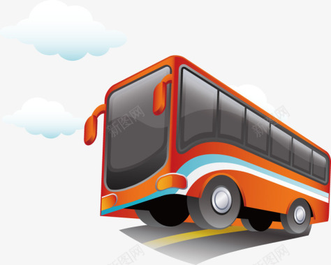PPT创意旅游大巴士图标图标