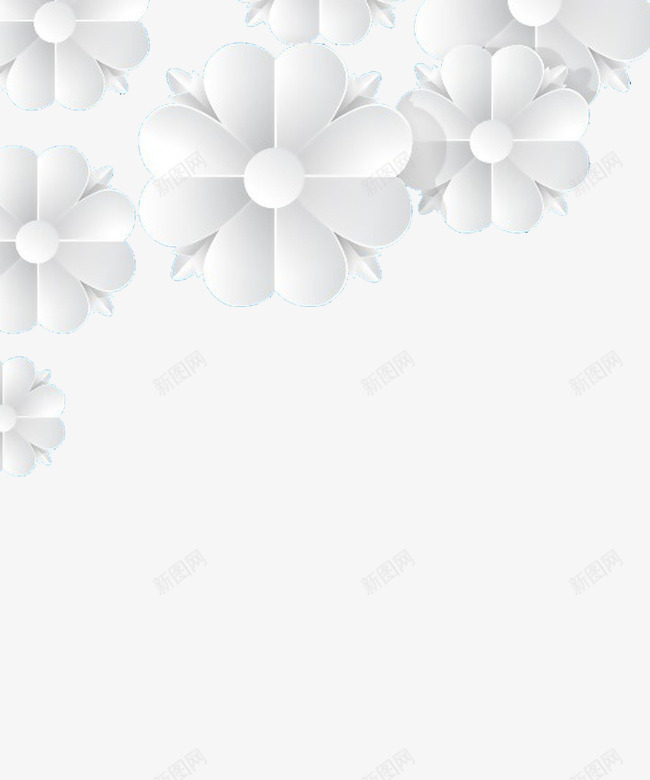 立体花语png免抠素材_新图网 https://ixintu.com 淘宝 淘宝素材 淘宝设计 白色的花 立体 花