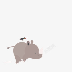 犀牛奔跑奔跑的犀牛高清图片