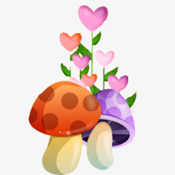 蘑菇花纹蘑菇高清图片