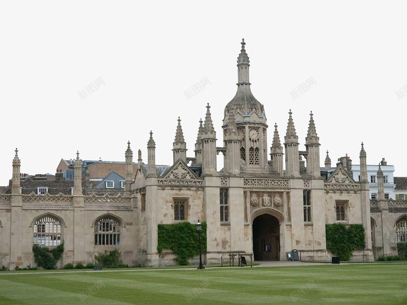 英国著名大学png免抠素材_新图网 https://ixintu.com 剑桥 学校 尖顶设计 绿色 草坪