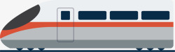 交通道路标识牌火车侧视图矢量图高清图片