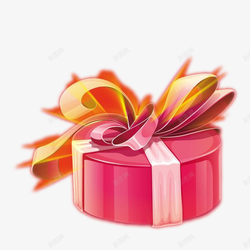 粉色的礼盒png免抠素材_新图网 https://ixintu.com 放光 盒子 礼物盒 礼盒 神秘礼包