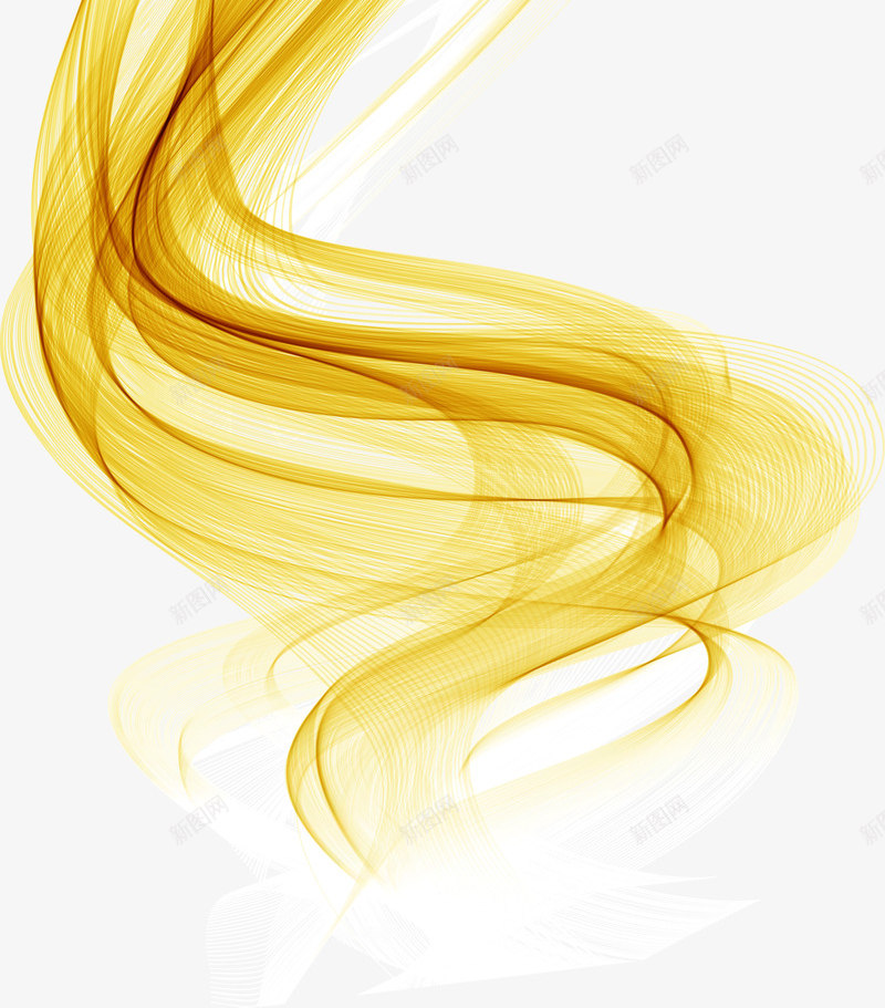 金色闪耀曲线png免抠素材_新图网 https://ixintu.com 图案 曲线 曲线图案 梦幻 纹理 线条 装饰图案 金色 闪耀