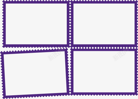 紫色波纹相框png免抠素材_新图网 https://ixintu.com 波纹相框 相框 紫色相框 紫色边框 装饰边框 边框
