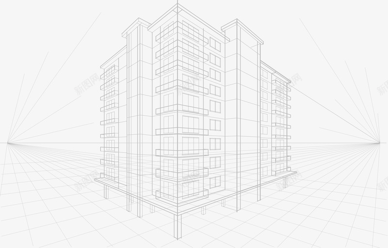 时尚线性房子模型png免抠素材_新图网 https://ixintu.com 底纹背景 建筑 建筑模型 建筑物手稿 建筑设计 手绘房子 时尚线性房子模型设计 线性 线条 线条房子