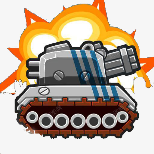 卡通坦克png免抠素材_新图网 https://ixintu.com 卡通 圣坦克 坦克 坦克大战 战争 手绘 爆炸 简笔画