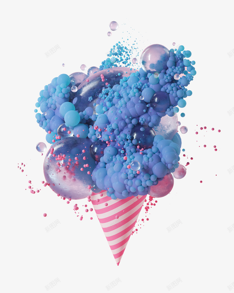 C4D冰淇淋气球泡泡立体质感png免抠素材_新图网 https://ixintu.com C4D 冰淇淋 气球 泡泡 立体质感 视觉效果图