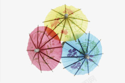 彩色装饰纸伞素材