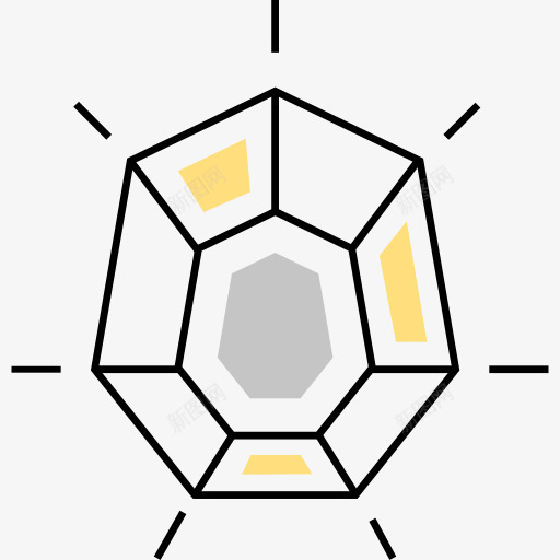 钻石图标png_新图网 https://ixintu.com 中世纪 哲学 形状和符号 深奥 炼金术 符号 钻石