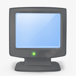 黑色旧式电脑显示屏图标png_新图网 https://ixintu.com 旧式 显示屏 电脑 黑色