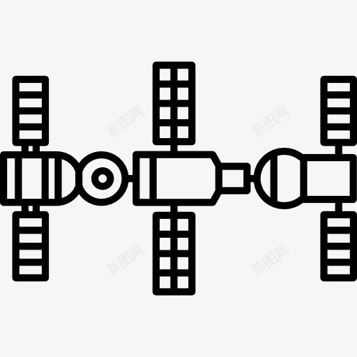 国际空间站图标png_新图网 https://ixintu.com 卫星 太空船 技术 科学 科学家 飞船