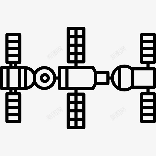 国际空间站图标png_新图网 https://ixintu.com 卫星 太空船 技术 科学 科学家 飞船