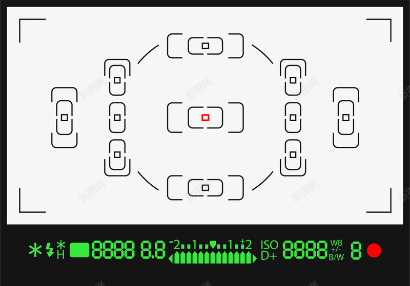 摄像机取景器png免抠素材_新图网 https://ixintu.com 参数设置 取景框 录像中 摄像机 摄影机 数码相机 照相机取景器 相机屏幕