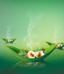 粽子节浓情端午节海报背景装饰高清图片