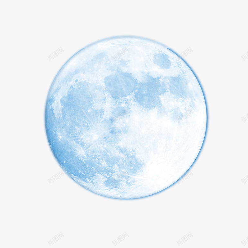 月球psd免抠素材_新图网 https://ixintu.com 中秋节 月亮 月球 满月