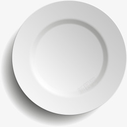 简约餐饮白色简约盘子高清图片