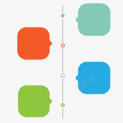 对话框式时间轴式对话框PPT装饰图案高清图片