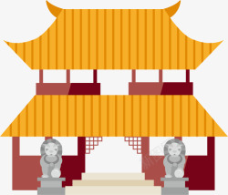 仿古风格复古风格中国古建筑高清图片