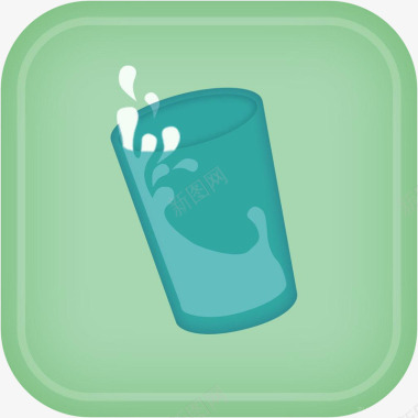 手机喝水时间健康健美app图标图标