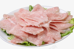 猪颈肉切片鲜猪颈肉高清图片