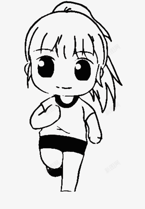 奔跑的孩子png免抠素材_新图网 https://ixintu.com 可爱 奔跑 奔跑的孩子 孩子 手绘