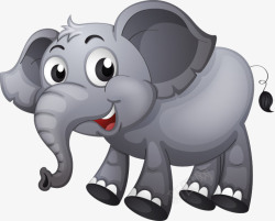 大象动物卡通可爱素材