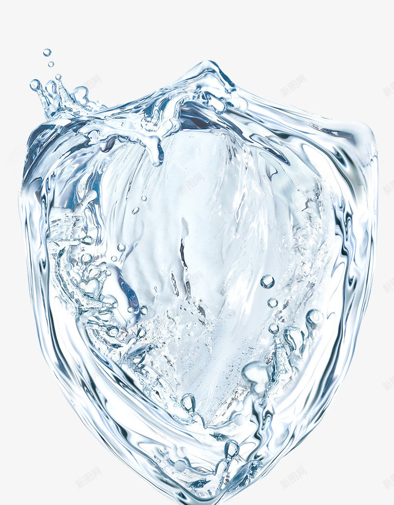 手绘创意漂亮水盾牌png免抠素材_新图网 https://ixintu.com 创意 包装设计 广告设计 手绘 水 水滴 水盾牌 流动的水 漂亮 盾牌模型