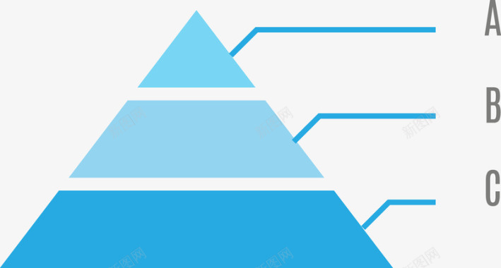 PPT金字塔图标图标
