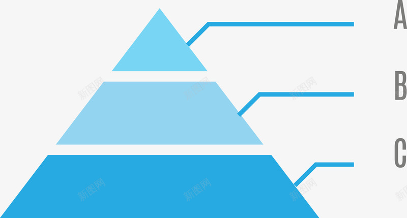 PPT金字塔图标png_新图网 https://ixintu.com PPT PPT图标 PPT素材 三级金字塔 信息图表 分析图ps 分析图表 分类标签 商务PPT 商务科技 数据 数据表格 棱锥图 蓝色 金字塔