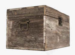 卡通木盒老旧的木箱子高清图片