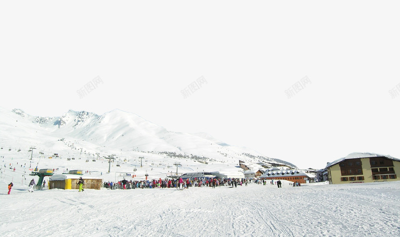 白色滑雪场png免抠素材_新图网 https://ixintu.com 人物 建筑 滑雪 滑雪场 白色 雪地