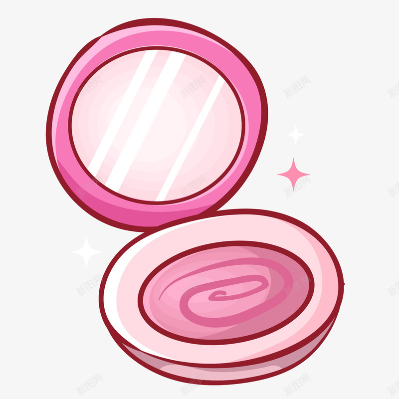 卡通美妆粉扑png免抠素材_新图网 https://ixintu.com 卡通 粉扑 美妆