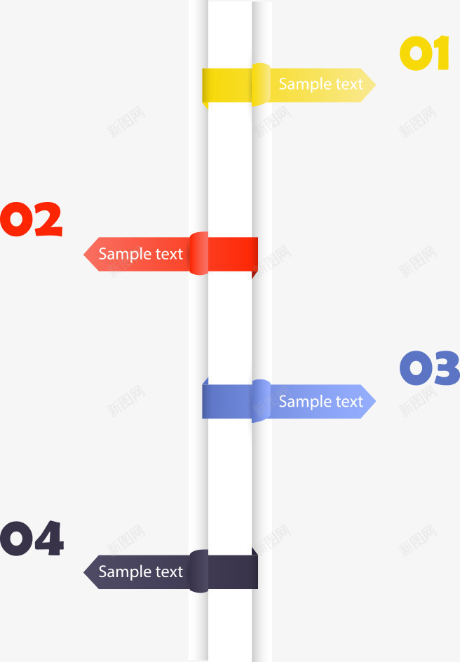 彩色目录数字信息png免抠素材_新图网 https://ixintu.com PPT图形 PPT图表 信息标签 商务信息图表 图表元素 彩色目录 数字信息 演示图形