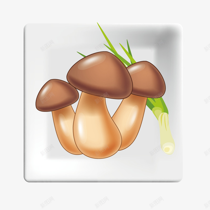 卡通香菇元素装饰矢量图ai免抠素材_新图网 https://ixintu.com AI免抠图 卡通设计 平面设计 手绘设计 植物设计 蘑菇设计 装饰设计 矢量图