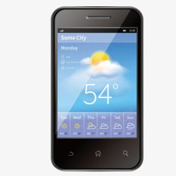 app样机天气预报图标高清图片