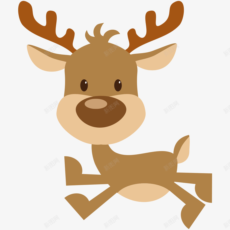 手绘卡通驯鹿png免抠素材_新图网 https://ixintu.com 卡通驯鹿 圣诞节 小鹿 生物世界 野生动物 驯鹿 鹿 麋鹿