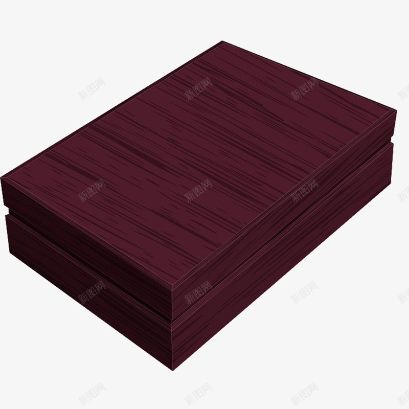 紫色木纹时尚长方形盒子png免抠素材_新图网 https://ixintu.com 时尚 木纹 简约 紫色 长方形盒子