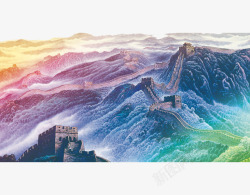内蒙古旅游画中国长城高清图片