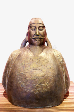 人物塑像李世民铜像高清图片