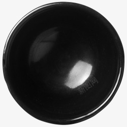 黑色百花瓷杯黑色陶瓷杯子微距特写图标高清图片