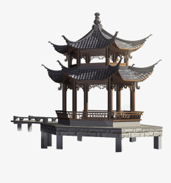 古代建筑物中国凉亭高清图片